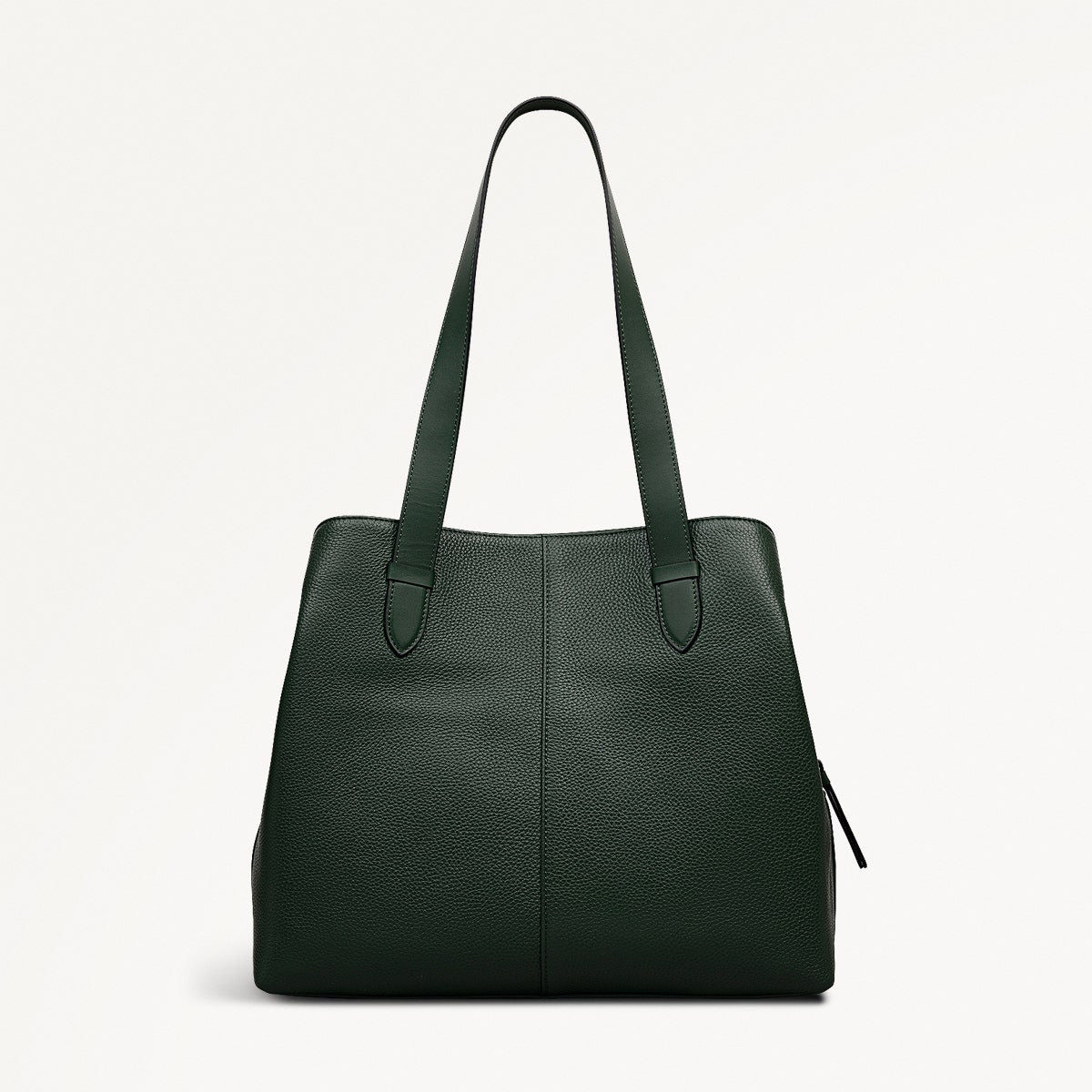 Piccardy Hill 2.0 Leather Medium Ziptop Shoulder Bag in Dragon - 111934