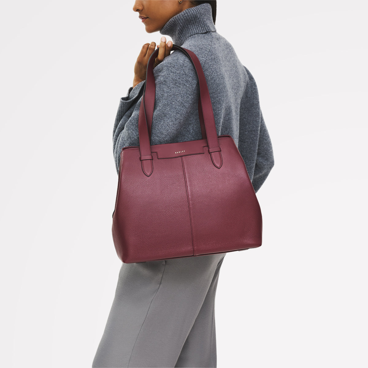 Merlot Medium Ziptop Shoulder | Piccardy Hill 2.0 AW25 | Radley London