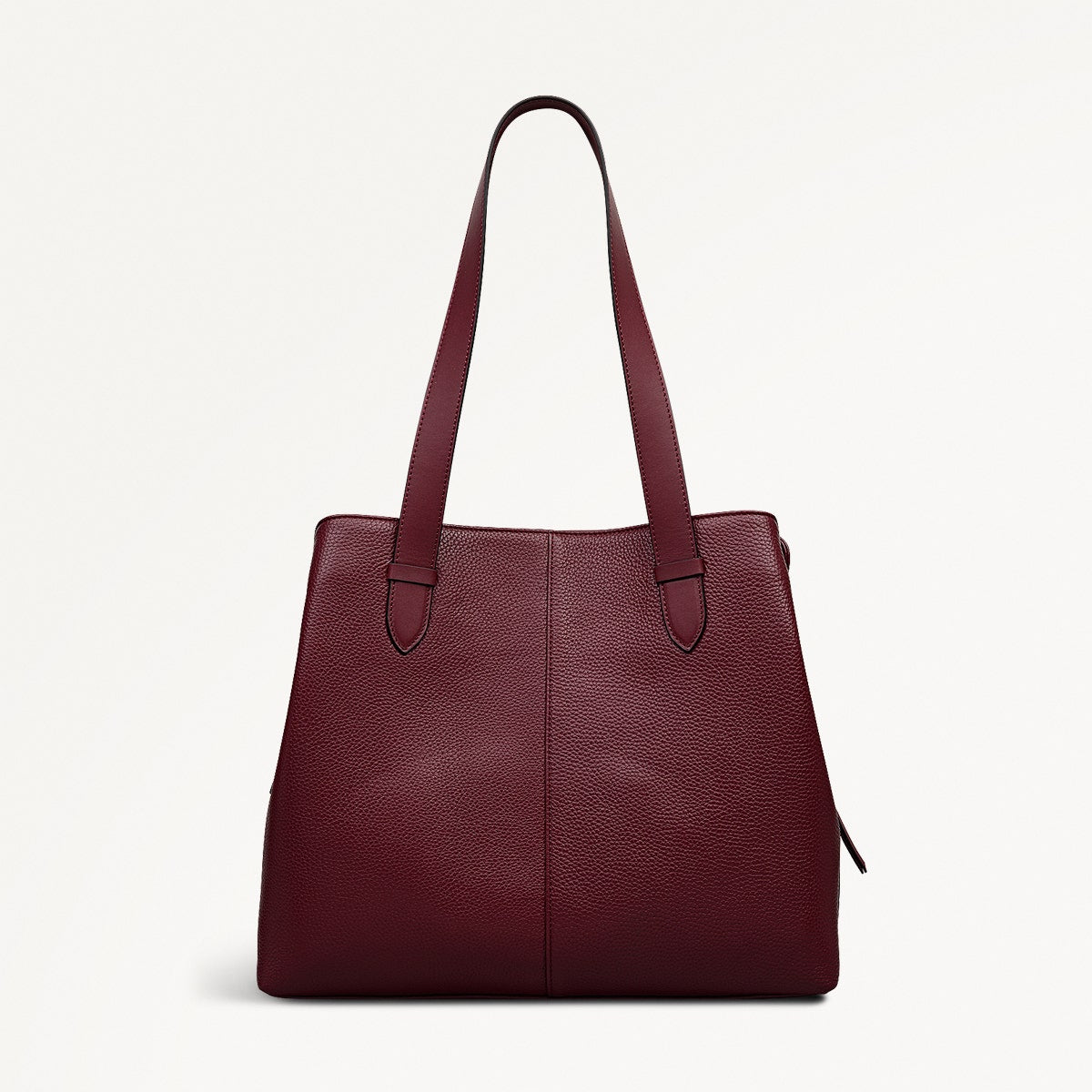 Piccardy Hill 2.0 Leather Medium Ziptop Shoulder Bag in Merlot - 111935