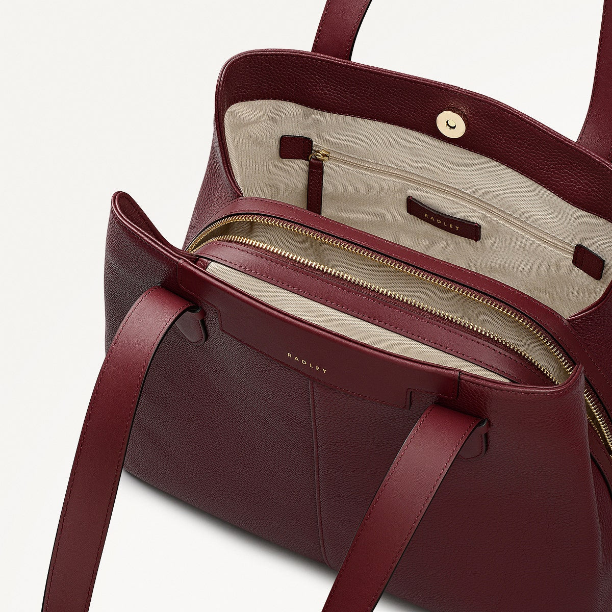 Merlot Medium Ziptop Shoulder | Piccardy Hill 2.0 AW25 | Radley London