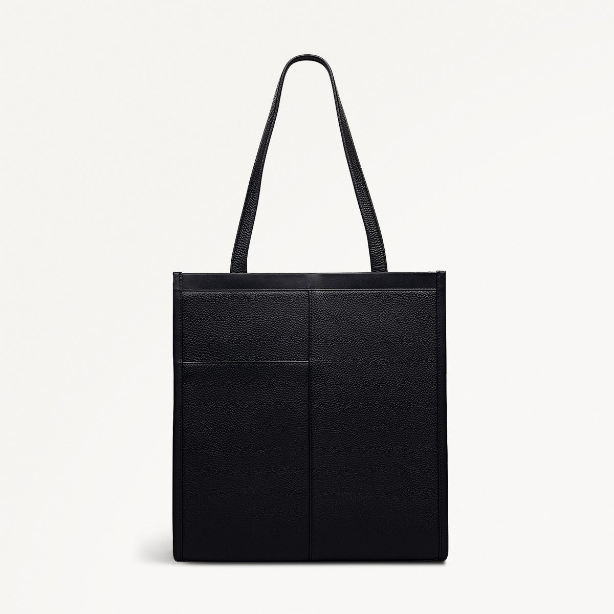 Alba Place Logo Medium Ziptop Tote Bag in Black - 111936