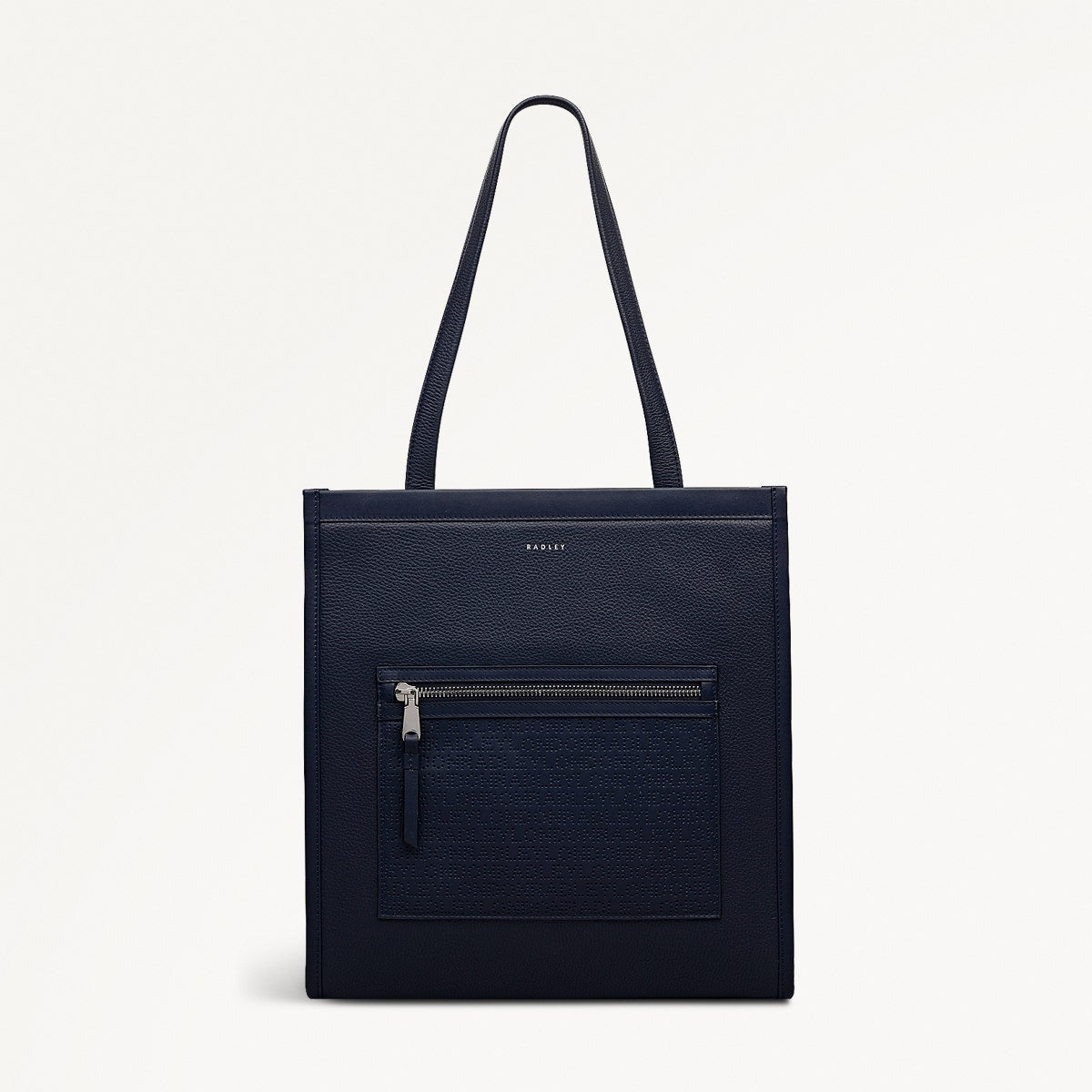 Alba Place Logo Medium Ziptop Tote Bag in Ink - 111937