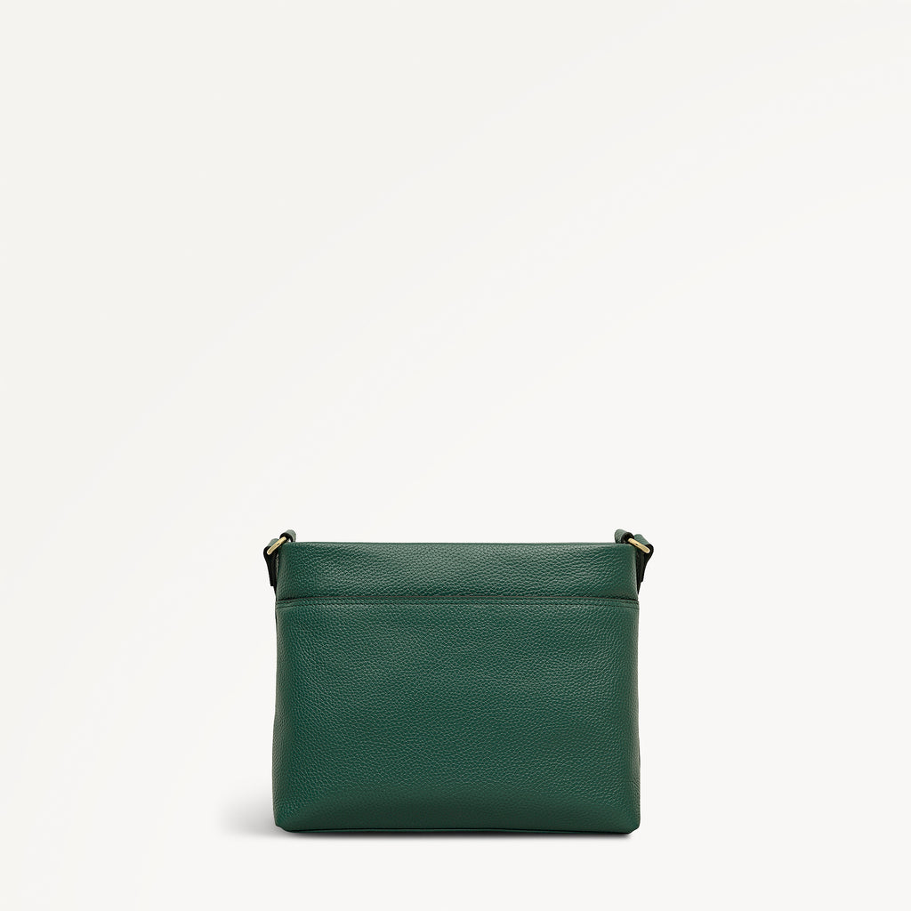 Pickwick Leather Small Ziptop Cross Body Bag in Cedar - 111941