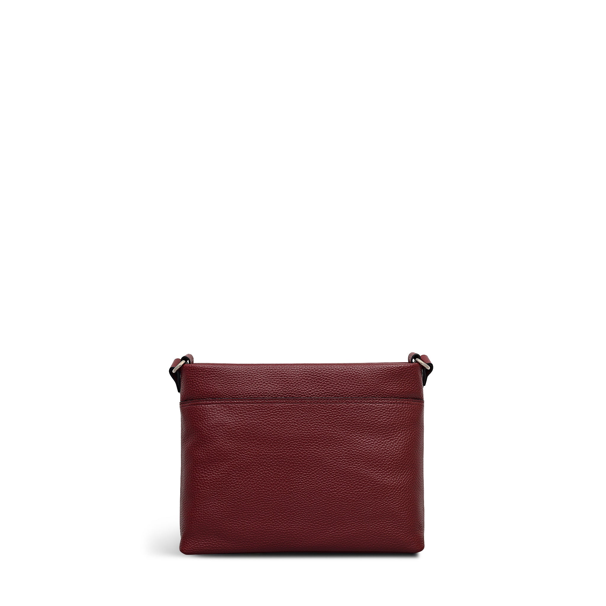 Pickwick Leather Small Ziptop Cross Body Bag in Merlot - 111942