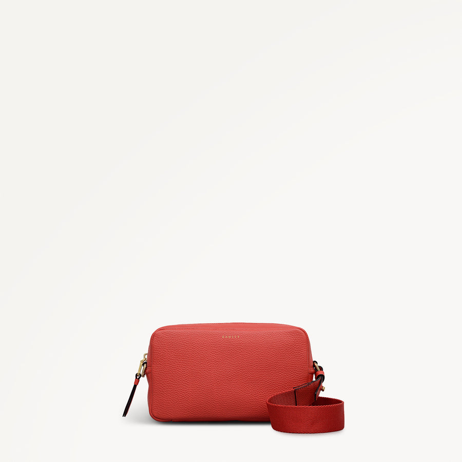 Tavistock Leather Mini Zip Around Cross Body Bag in Red - 111945