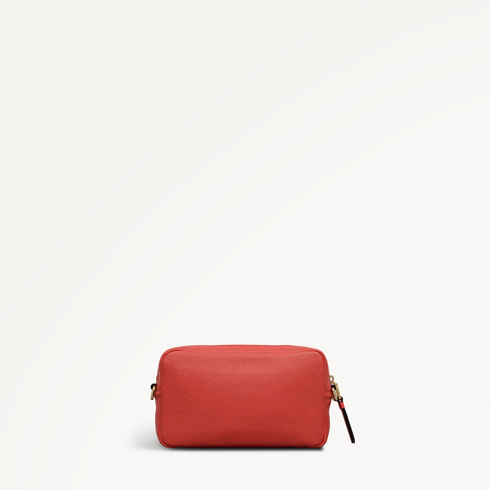 Tavistock Leather Mini Zip Around Cross Body Bag in Red - 111945