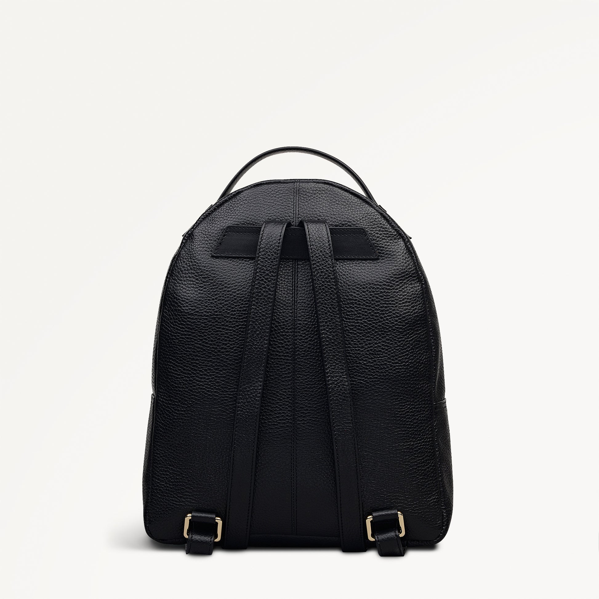 Dallington Leather Medium Zip Around Backpack in Black - 111954