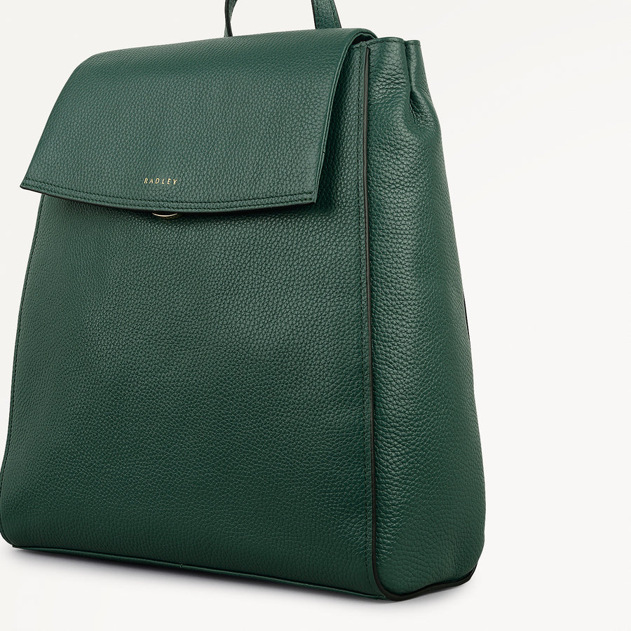 Pickwick Leather Medium Flapover Backpack in Cedar - 111955