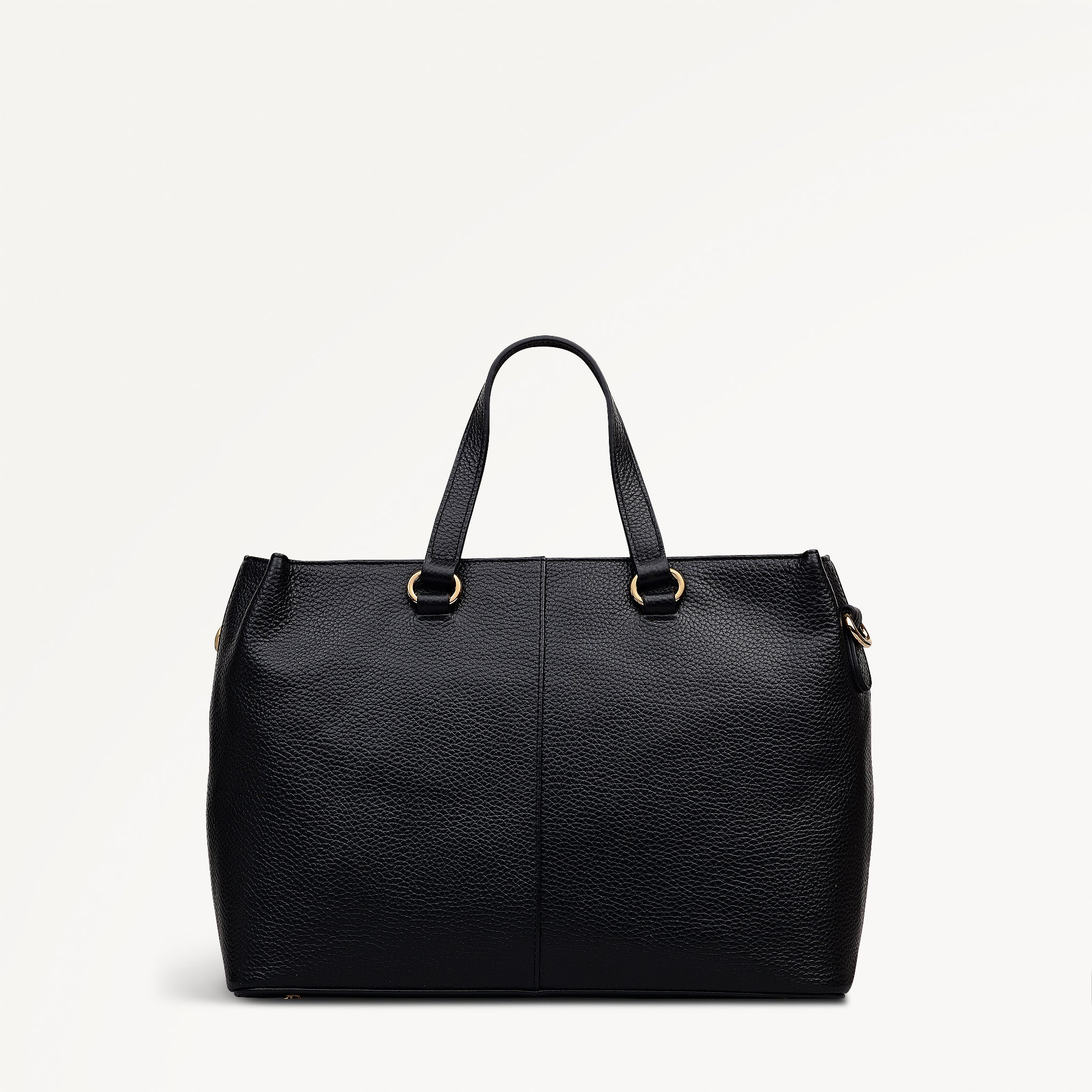 Pickwick Leather Medium Ziptop Satchel Bag in Black - 111956