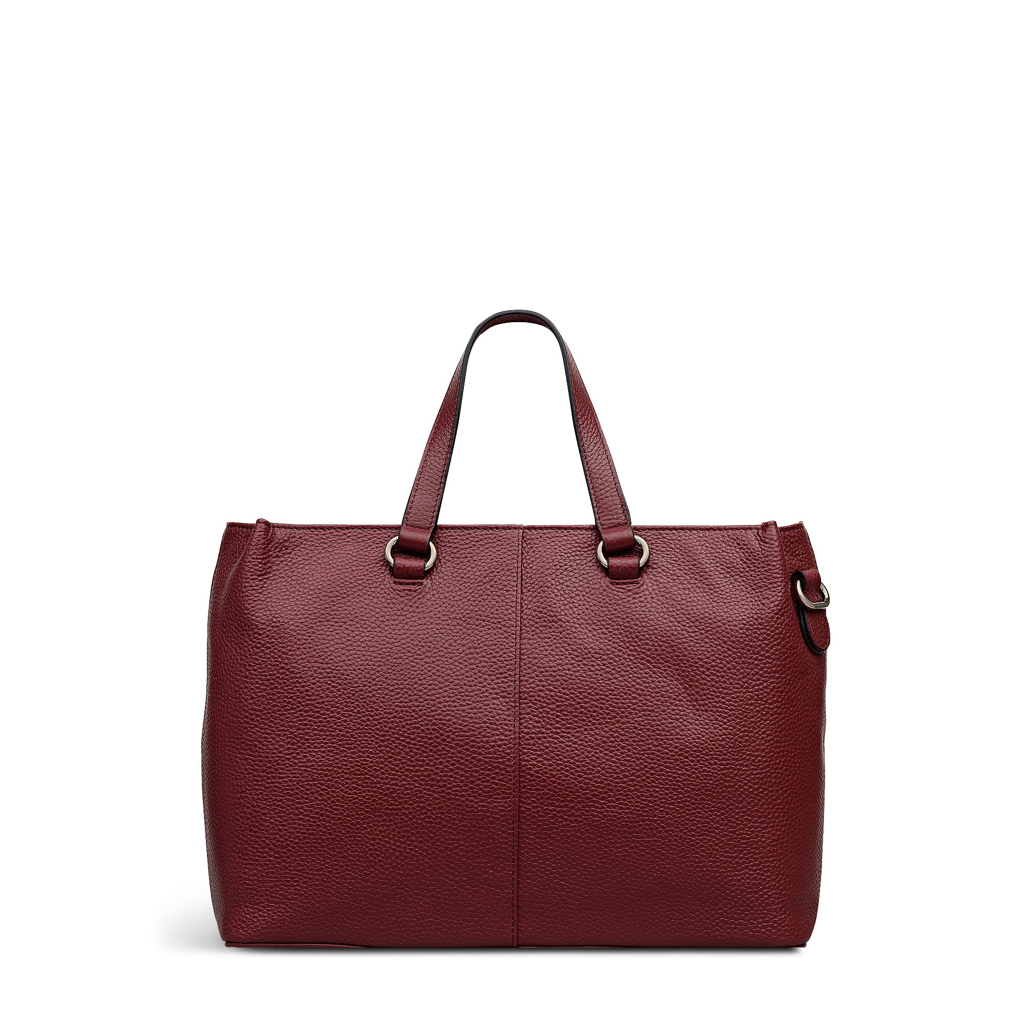 Pickwick Leather Medium Ziptop Satchel Bag in Merlot - 111960