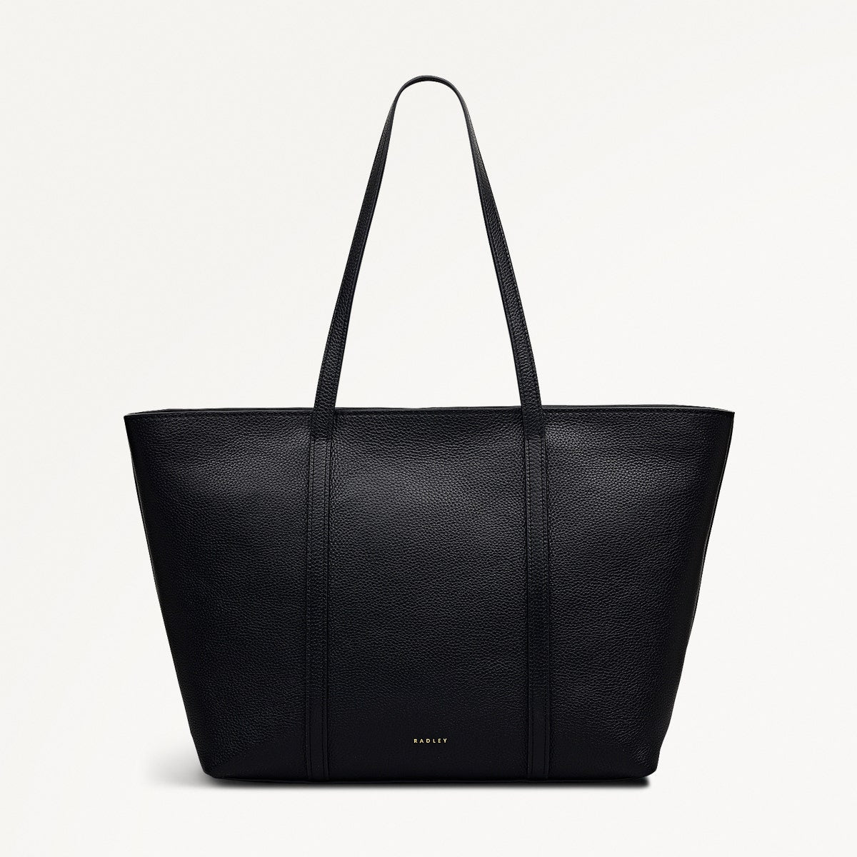 Rady ☆ブラックブランケット TY0157 The Weekly Leather Large Ziptop Tote Bag in Black - 112020