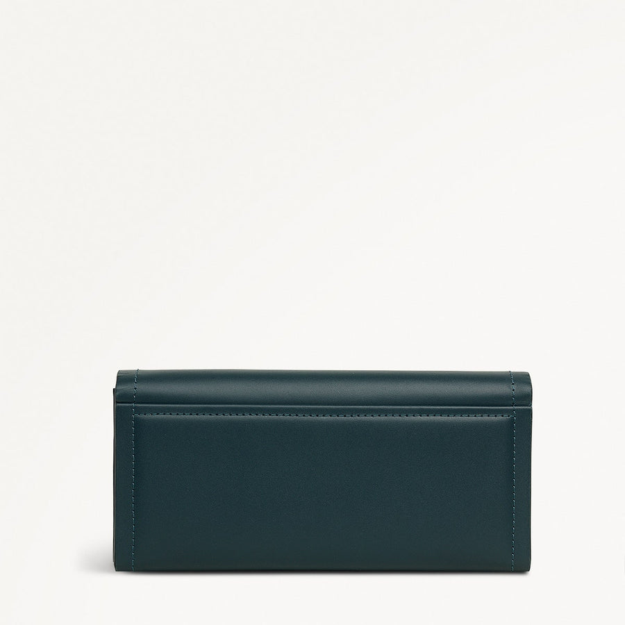 Heritage Lane Large Flapover Wallet in Teal - 112024
