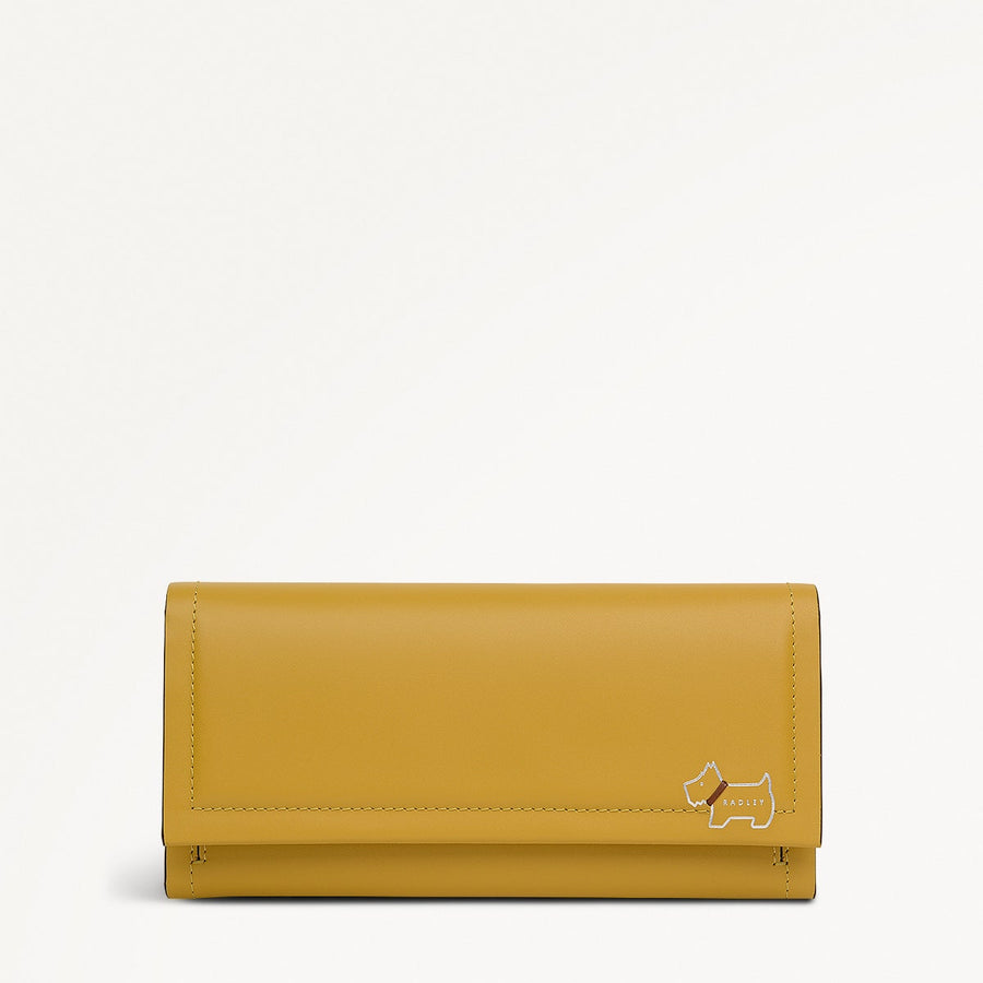 Heritage Lane Large Flapover Wallet in Ochre - 112026