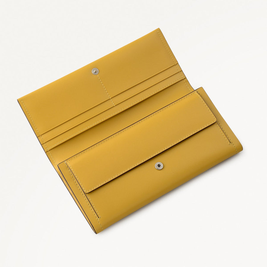Heritage Lane Large Flapover Wallet in Ochre - 112026