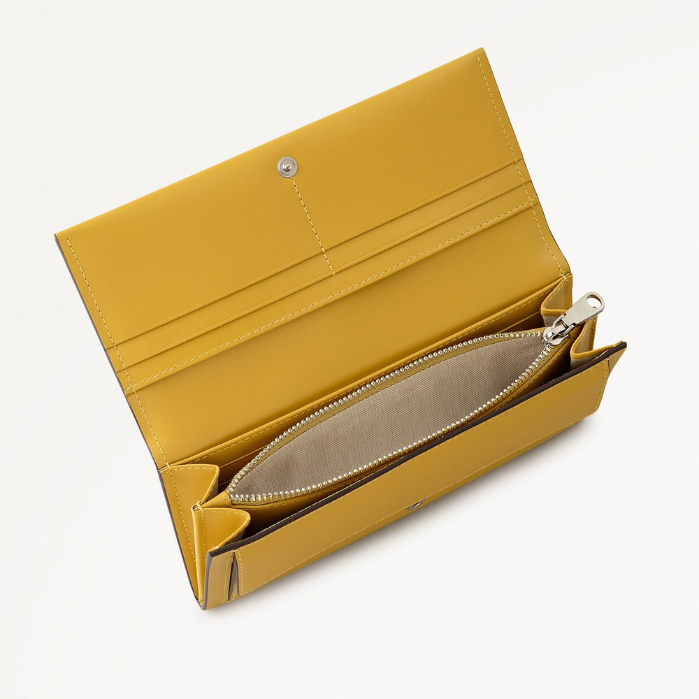 Heritage Lane Large Flapover Wallet in Ochre - 112026