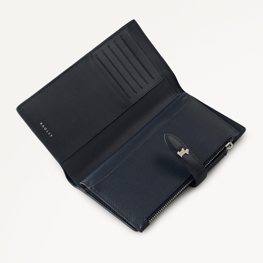 Willis Street Leather Large Bifold Wallet in Teal - 112030