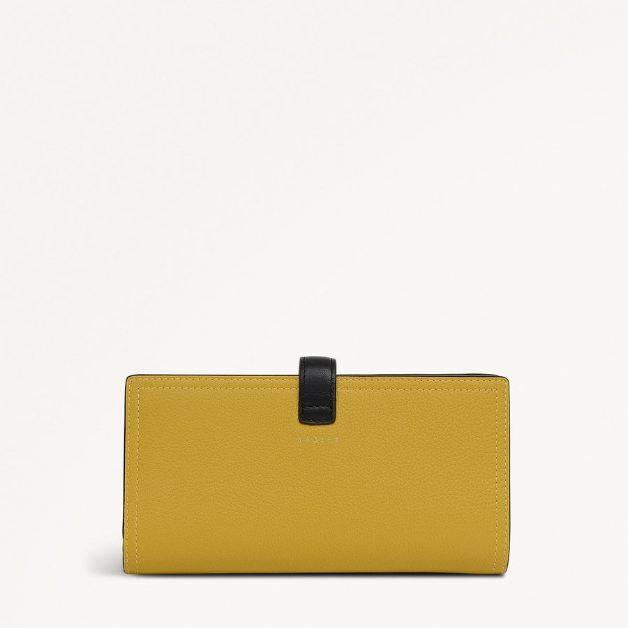 Willis Street Colorblock Large Bifold Wallet in Ochre - 112034