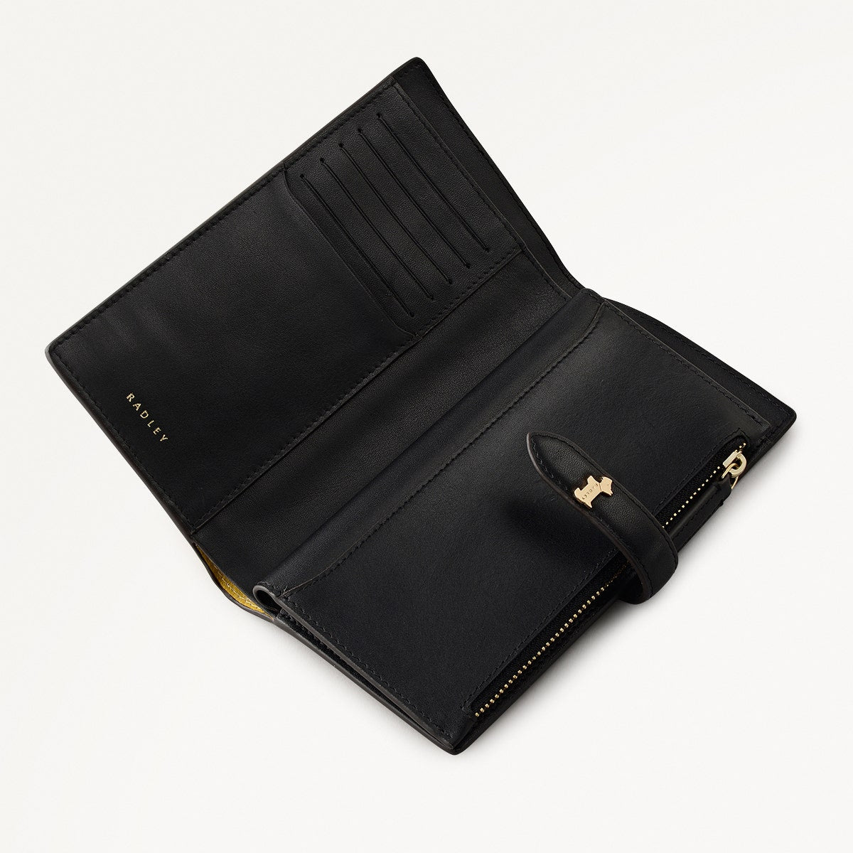 Willis Street Colorblock Large Bifold Wallet in Ochre - 112034