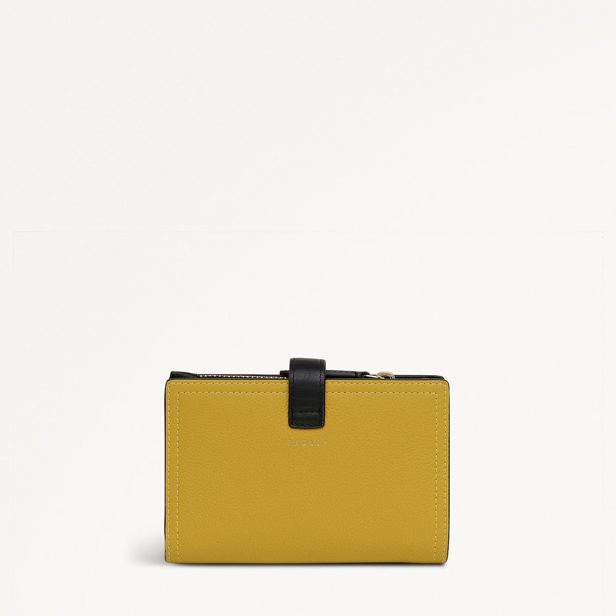 Willis Street Colorblock Medium Bifold Wallet in Ochre - 112035