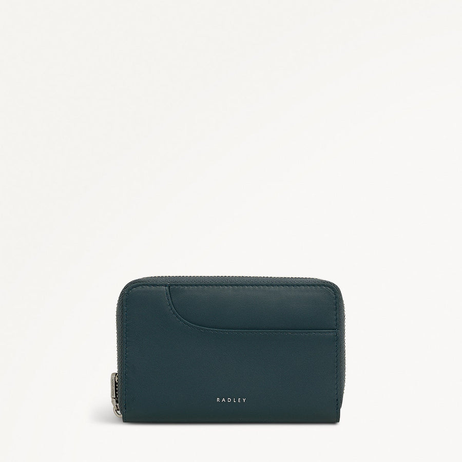 Pockets Medium Zip Around Wallet in Teal - 112047