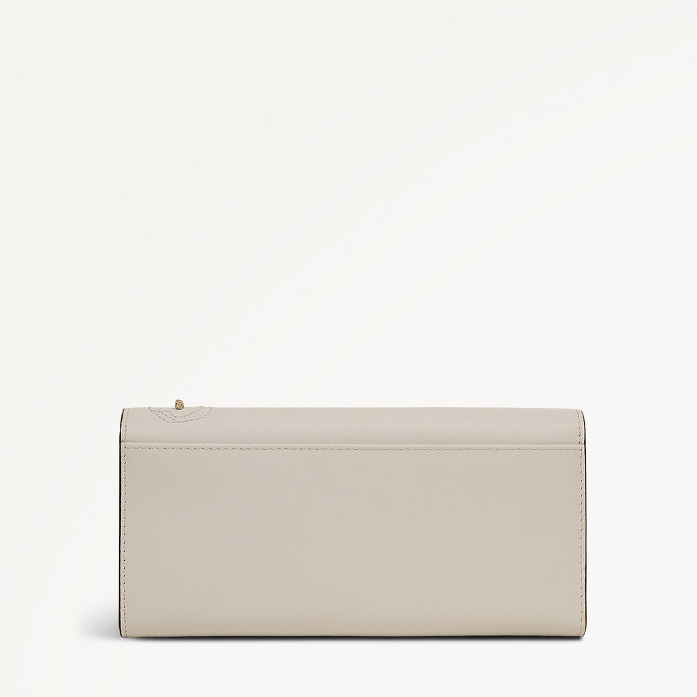 Autumn Leaves Large Flapover Wallet in Snow - 112049