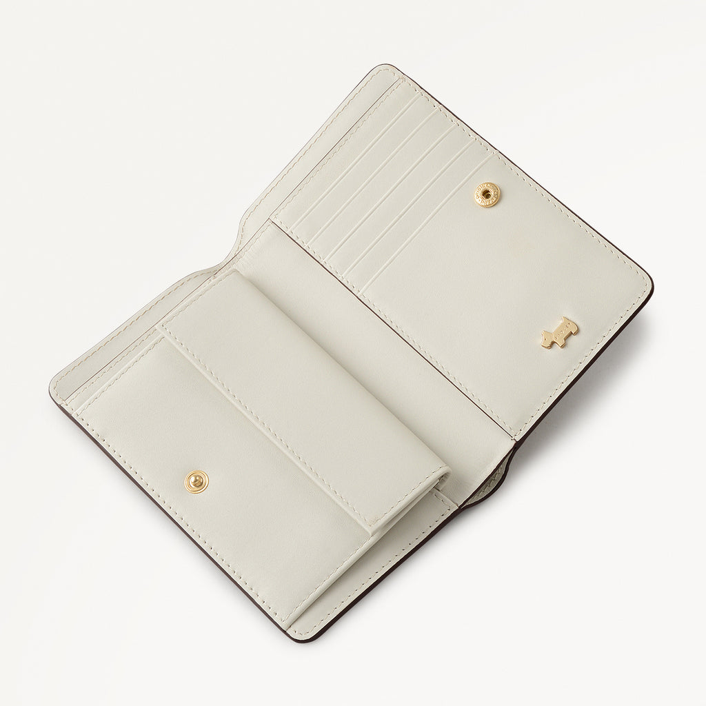 Autumn Leaves Medium Bifold Wallet in Snow - 112050
