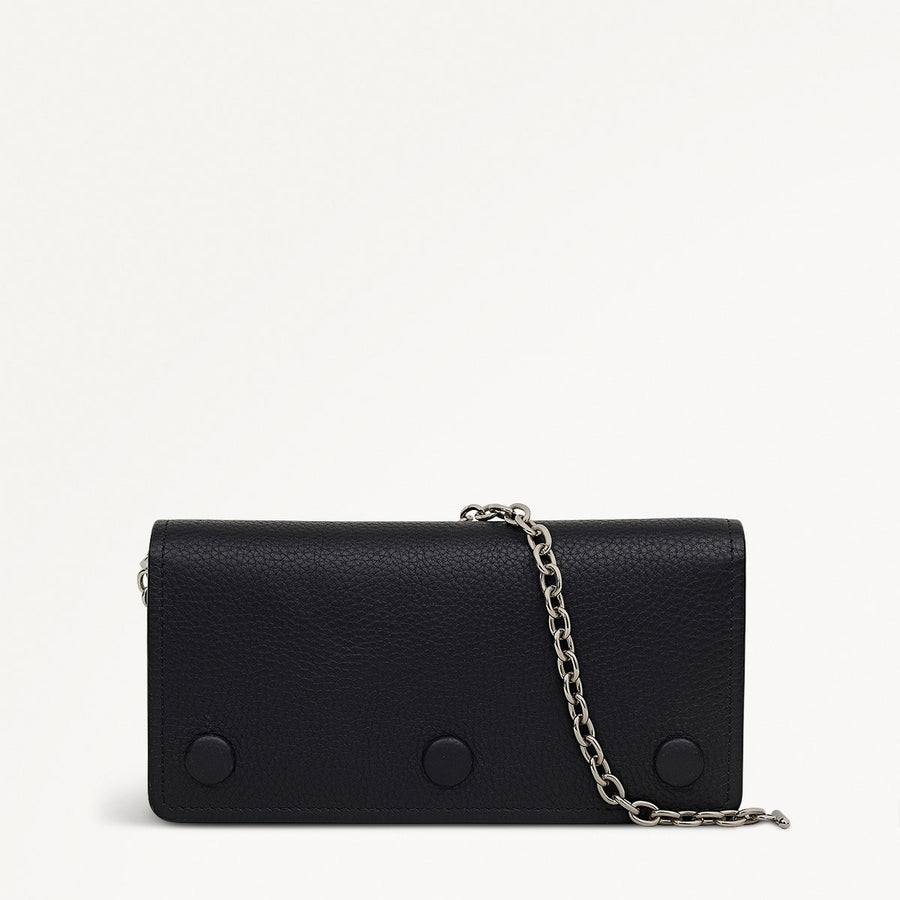 Chester Row Leather Large Bifold Wallet in Black - 112063