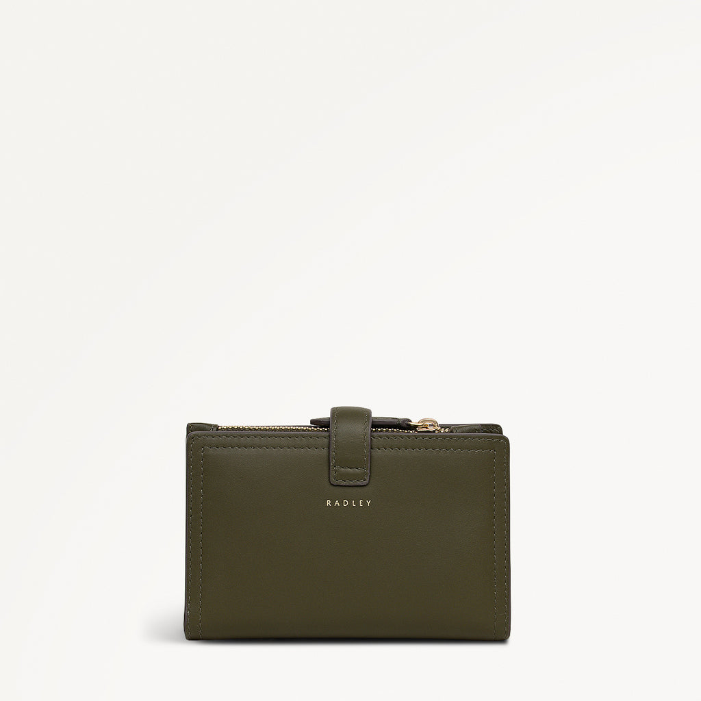 Willis Street Leather Medium Bifold Wallet in Pine Needle - 112073