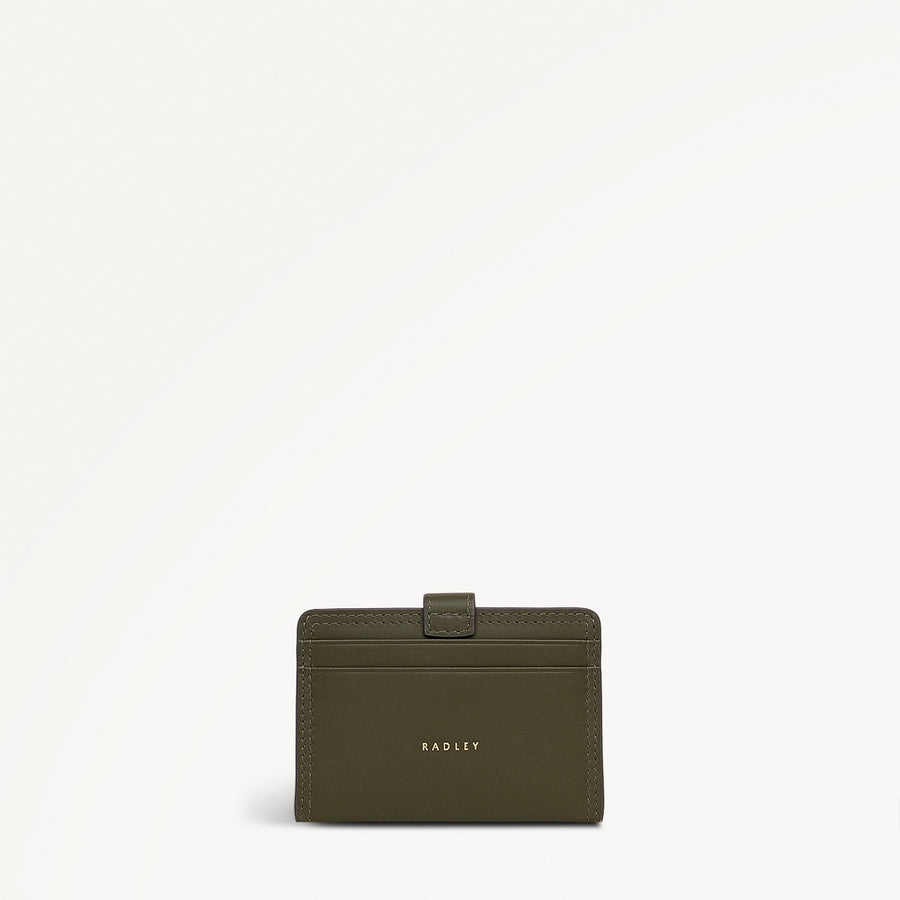 Willis Street Leather Small Card Holder in Pine Needle - 112075