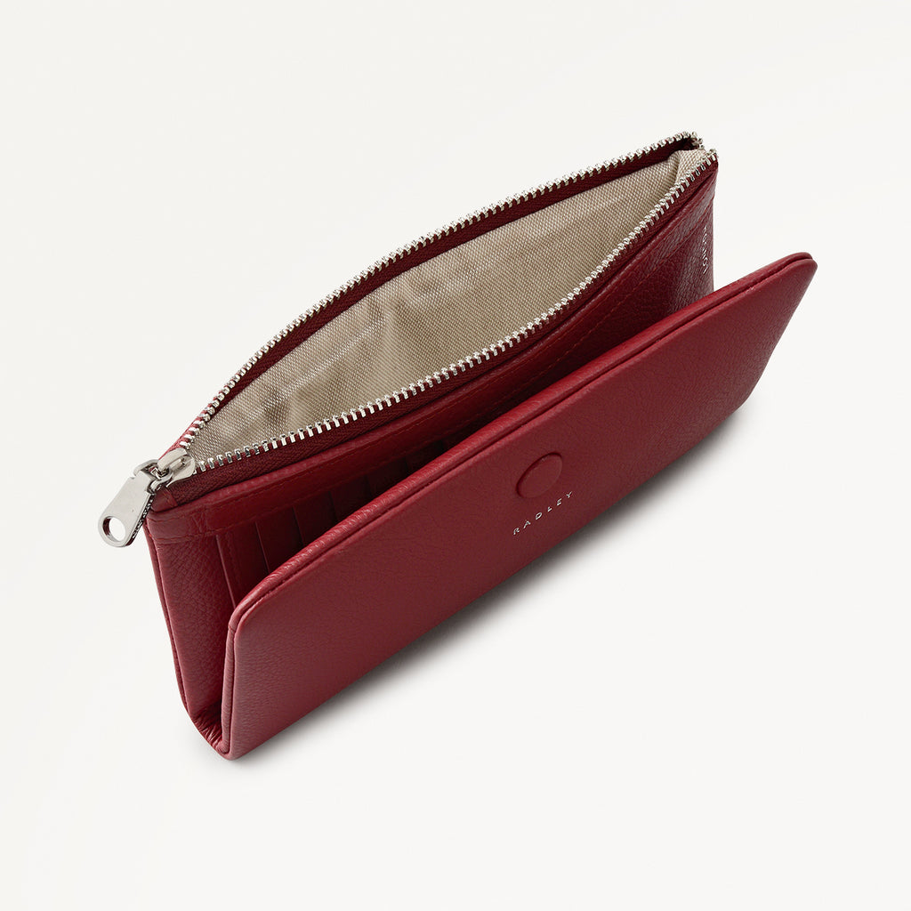 Mallow Street Leather Large Bifold Wallet in Carmine - 112076