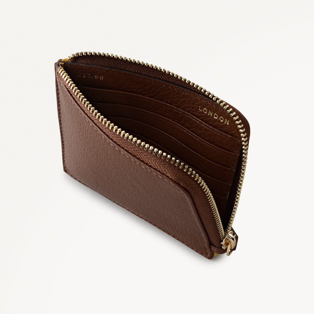 Chilworth Street Leather Medium Boxed Wallet And Keyring in Ochre - 112096