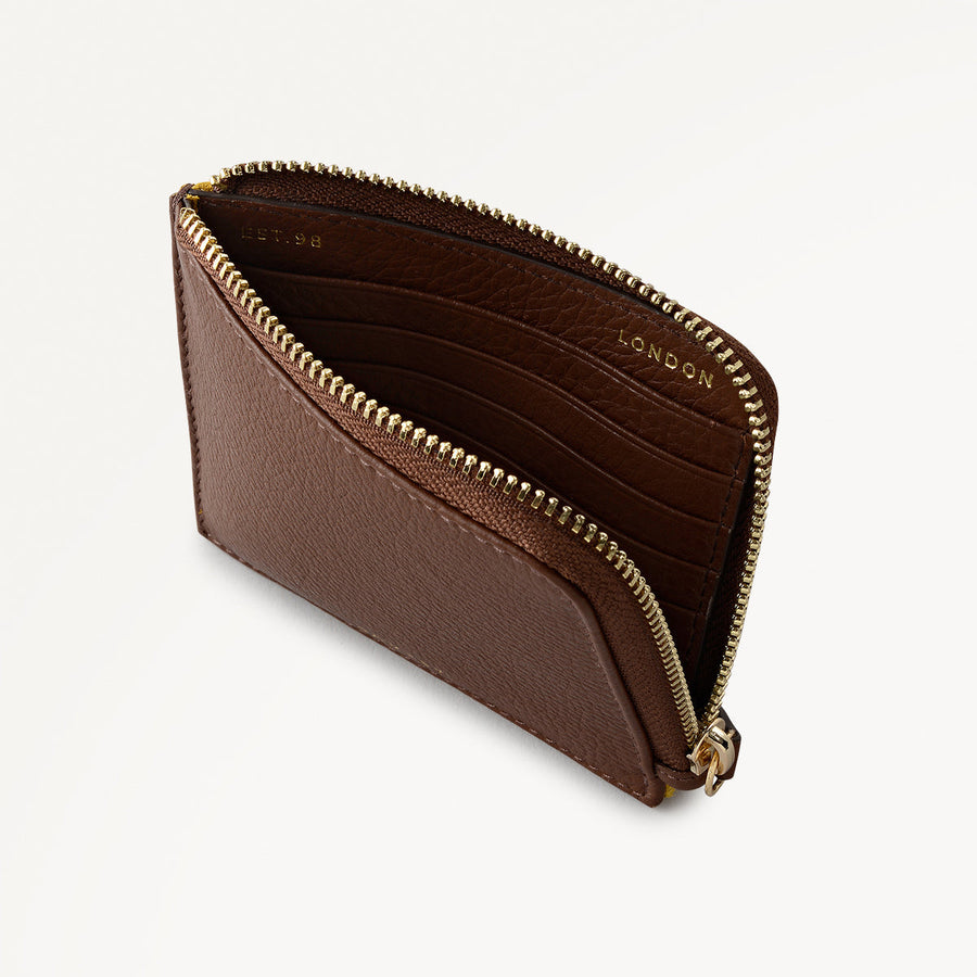 Chilworth Street Leather Medium Boxed Wallet And Keyring in Ochre - 112096