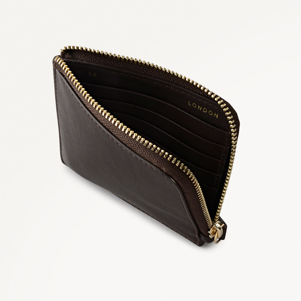 Chilworth Street Leather Medium Boxed Wallet And Keyring in Pine Needle - 112098