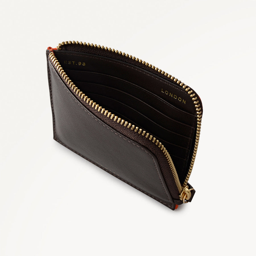Chilworth Street Leather Medium Boxed Wallet And Keyring in Flame - 112100