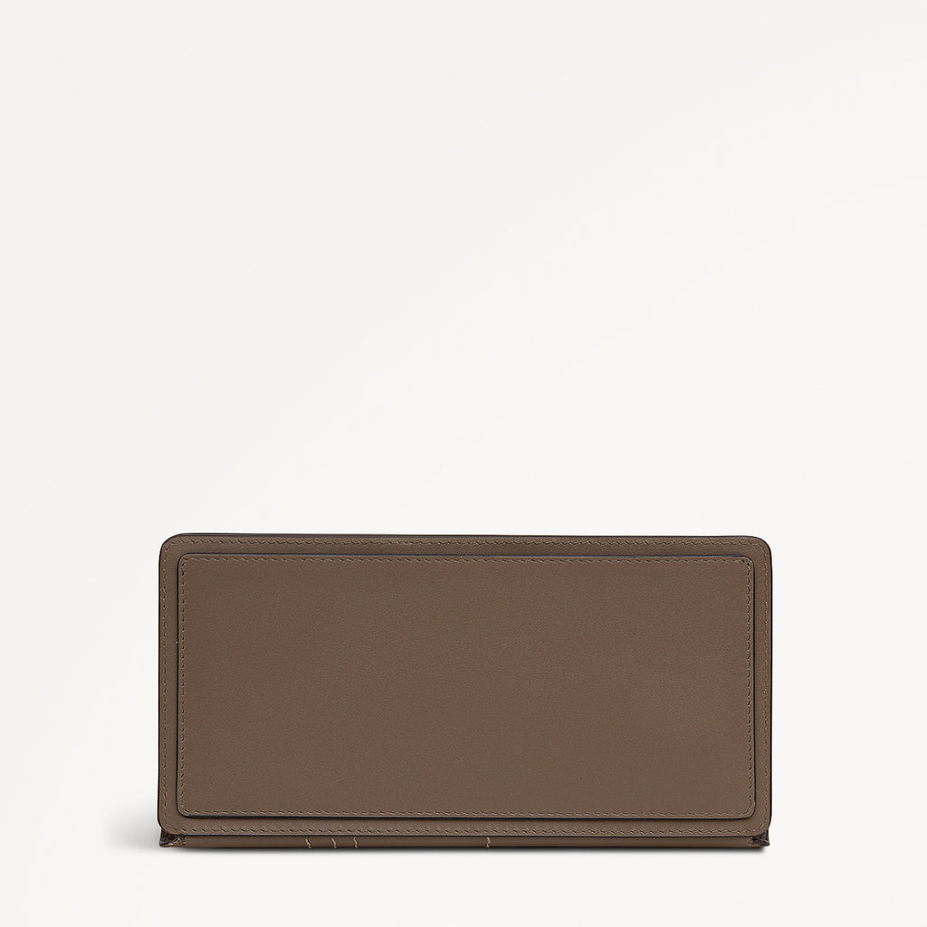 Coin Street Leather Large Bifold Wallet in Coffee - 112102