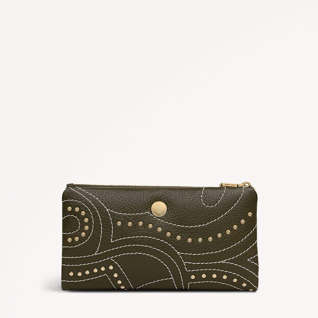 Mallow Street Leather Large Bifold Wallet in Pine Needle - 112105