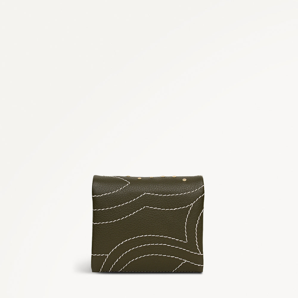 Mallow Street Leather Medium Folded Wallet in Pine Needle - 112106