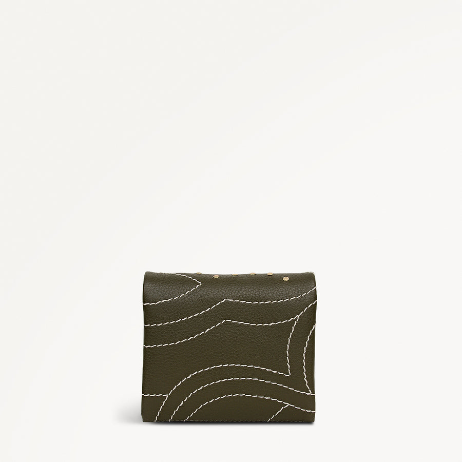 Mallow Street Leather Medium Folded Wallet in Pine Needle - 112106