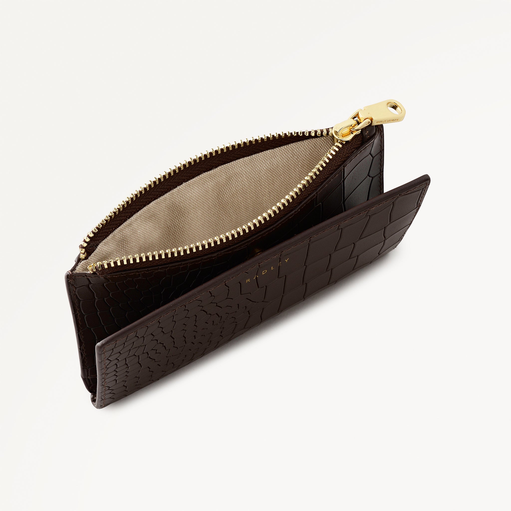Dark Oak Medium Ziptop Wallet | Coin Street AW25 | Radley London