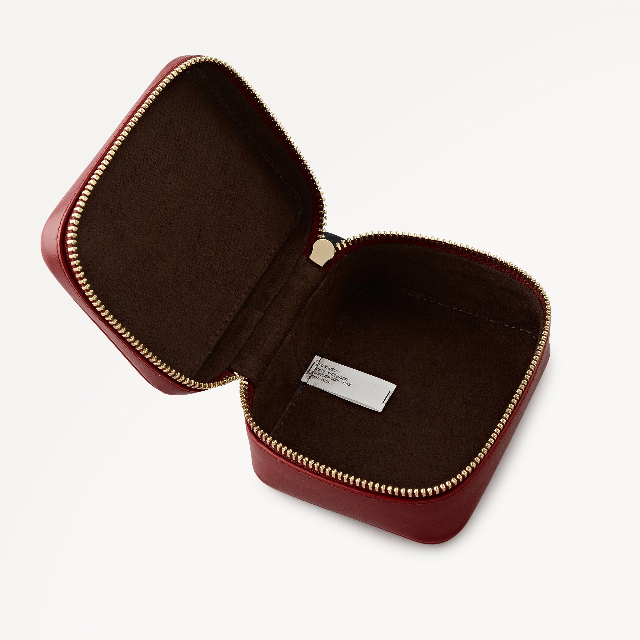 Carmine Small Zip Around Jewelry Box | Commute Street AW25