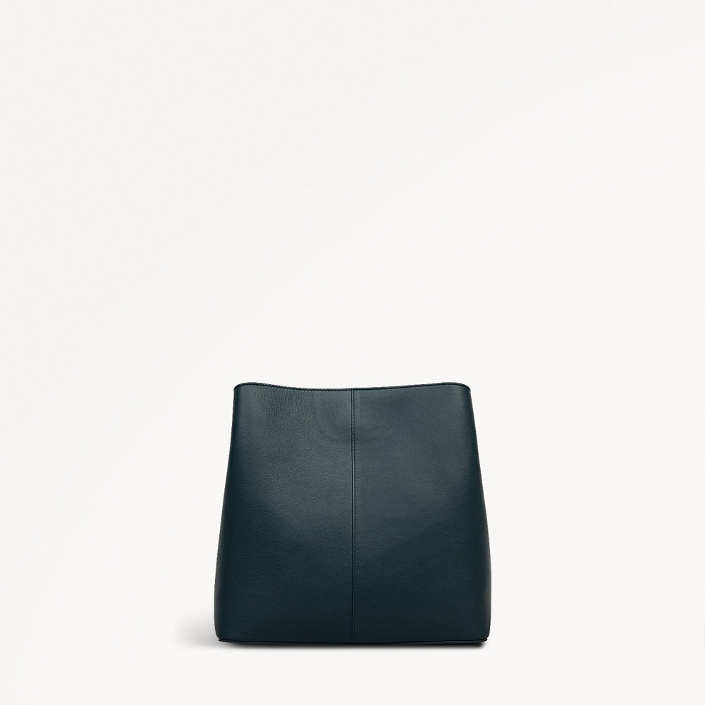 Dukes Place Leather Medium Compartment Cross Body Bag in Teal - 112124