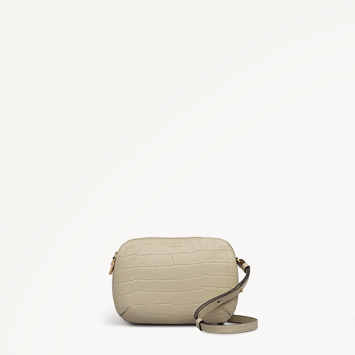 Dukes Place Faux Croc Medium Ziptop Cross Body Bag - RHE11801