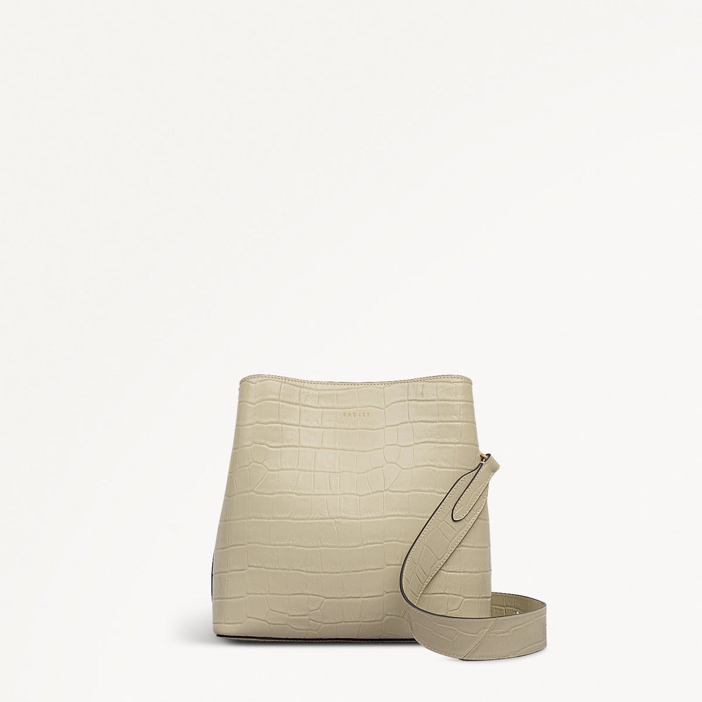 Dukes Place Faux Croc Medium Compartment Cross Body Bag - RHE11802