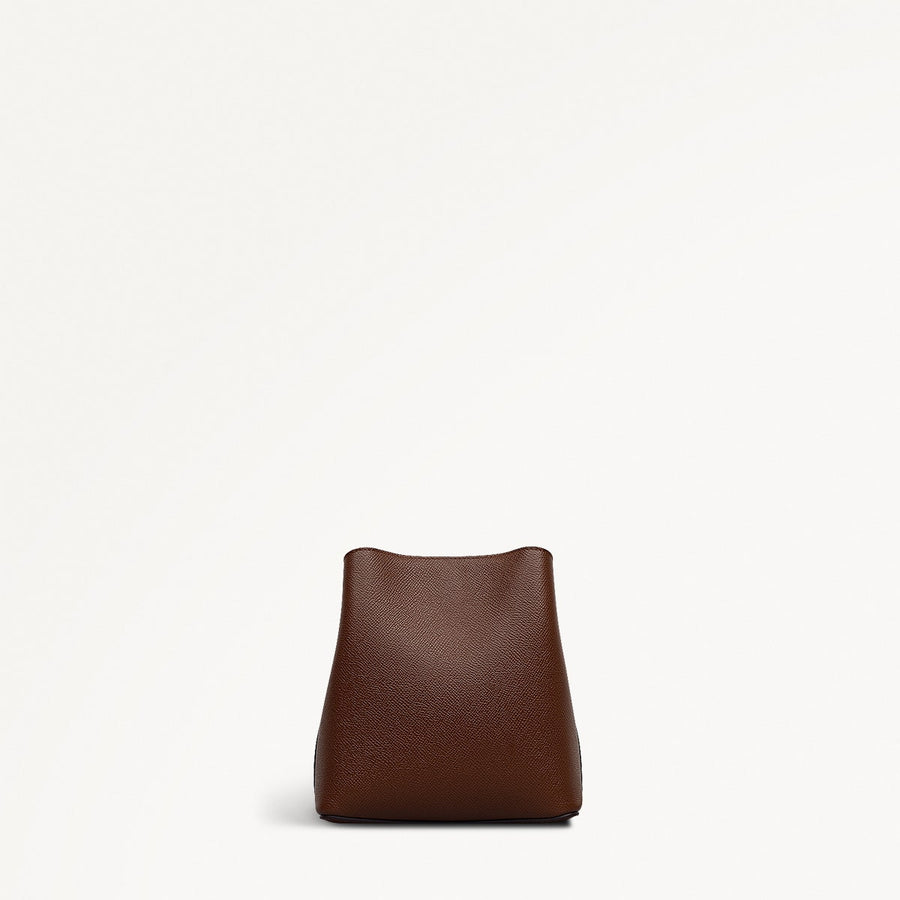 Dukes Place Leather Small Compartment Cross Body Bag in Chocolate - 112130