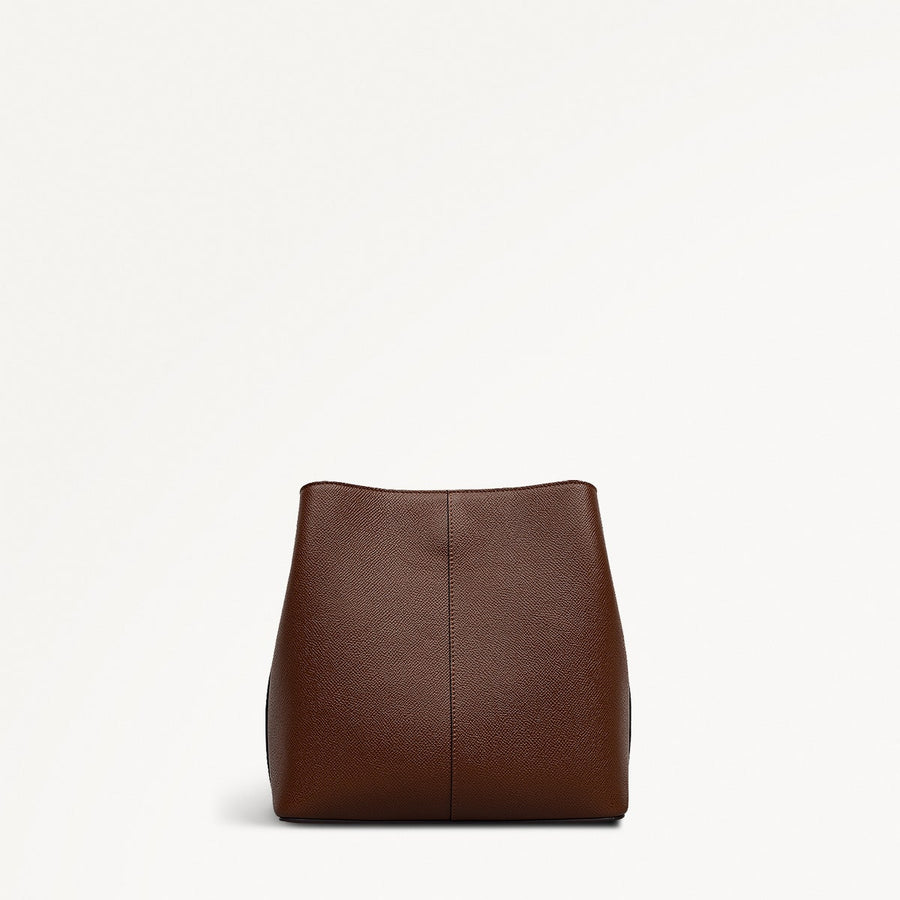 Dukes Place Texture Medium Compartment Crossbody Bag in Chocolate - 112131