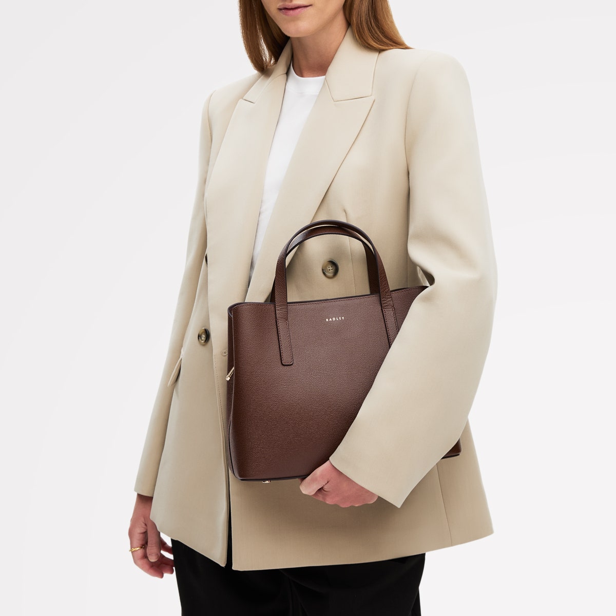 Chocolate Medium Ziptop Grab | Dukes Place AW25 | Radley London