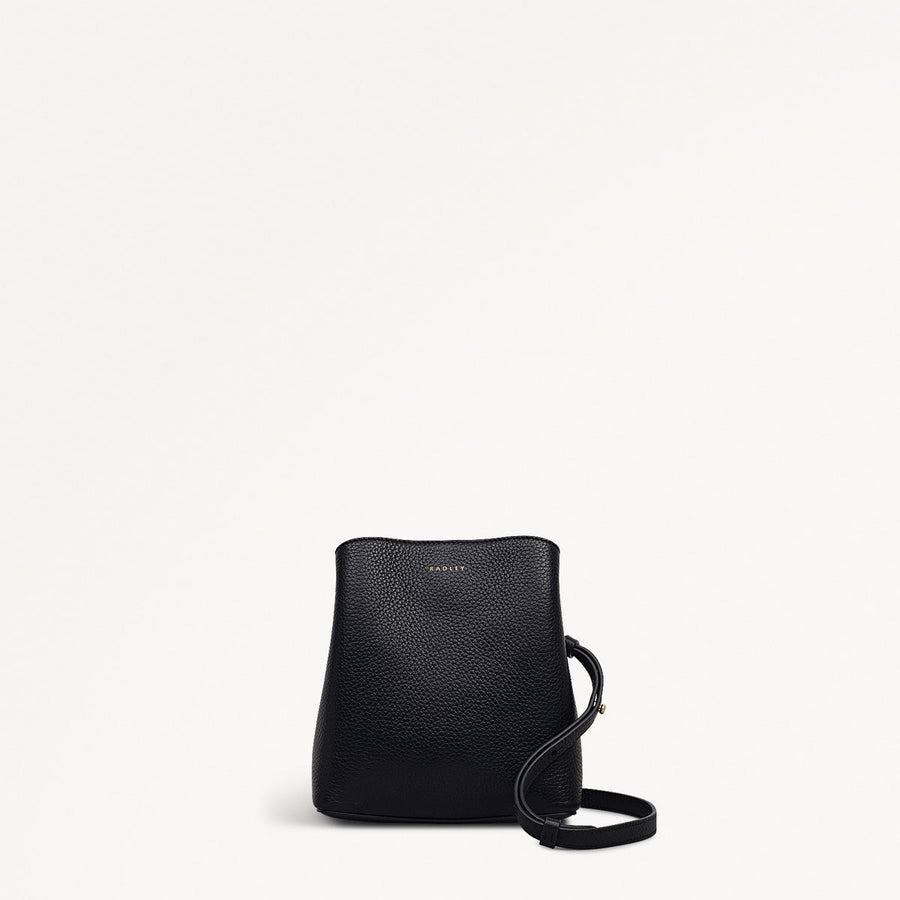 Dukes Place Leather Small Compartment Cross Body Bag in Black - 112134