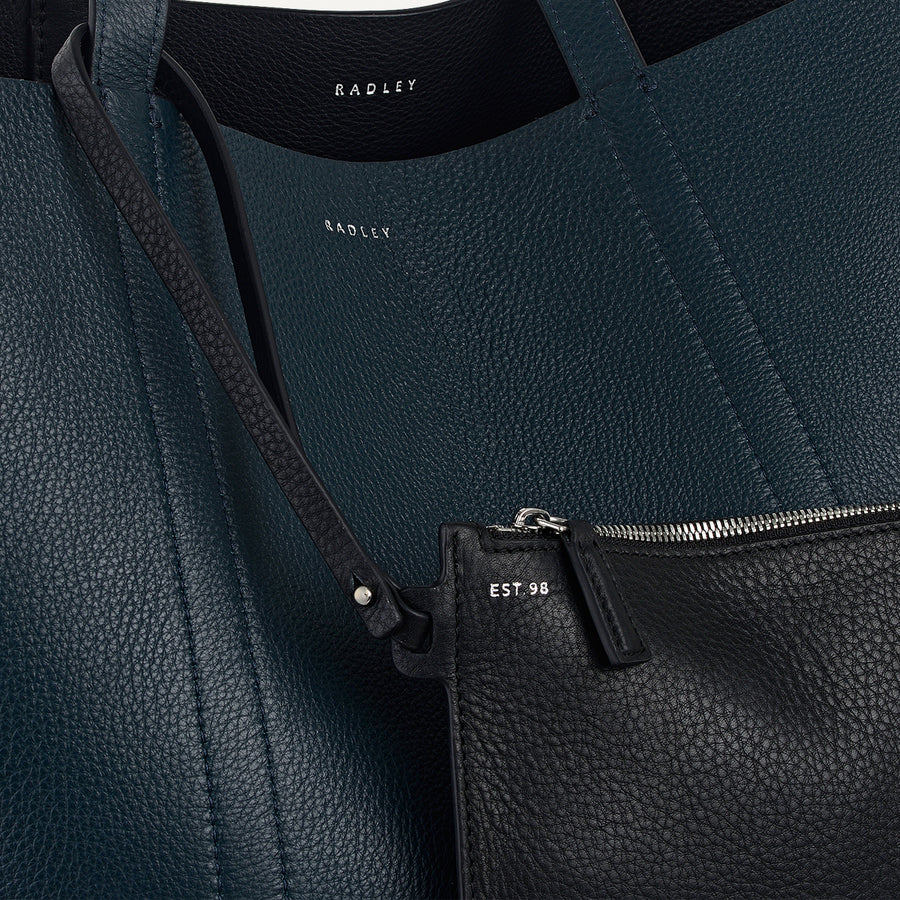 Hanbury Row Large Open Top Tote Bag in Black - 112182