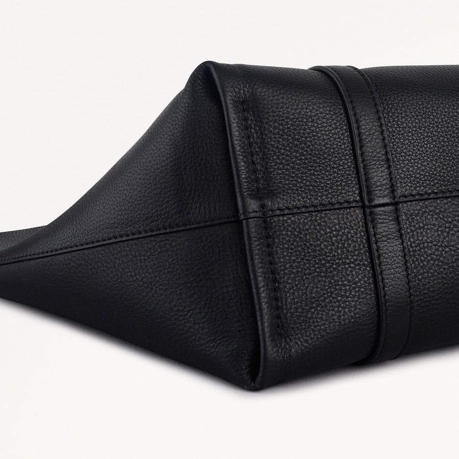 Hanbury Row Large Open Top Tote Bag in Black - 112182