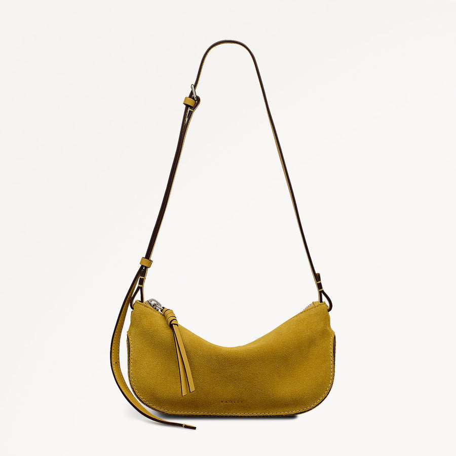The Iris Suede Small Ziptop Cross Body Bag - RHE24501